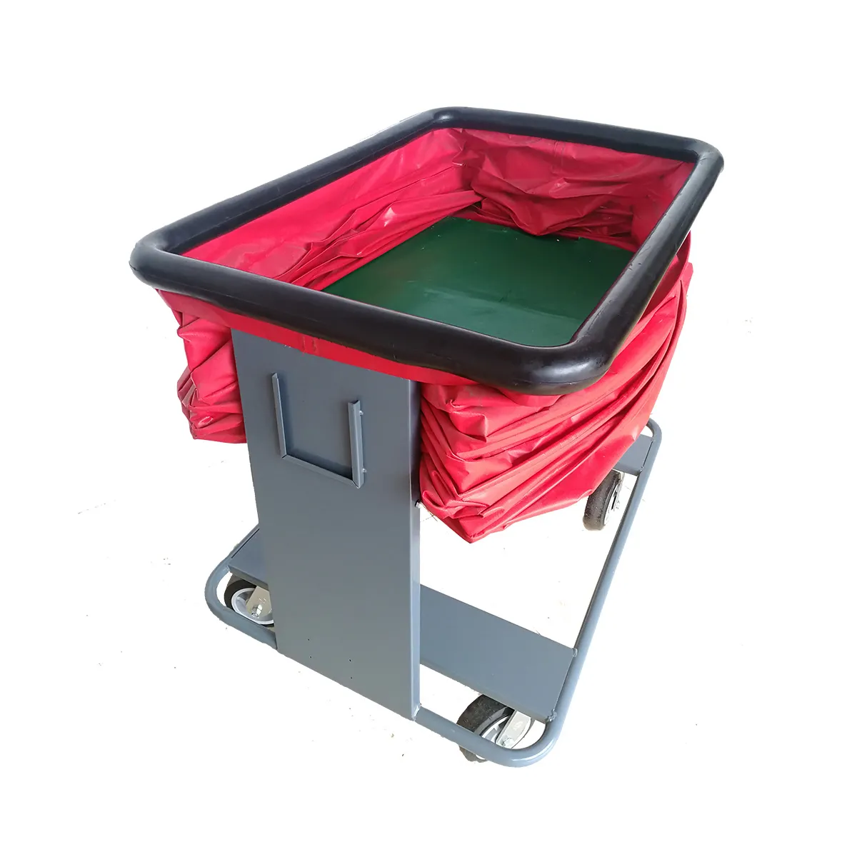 Spring Loaded Elastic Bag Order Picking Trolley – Self-Leveling Warehouse Logistics Trolley